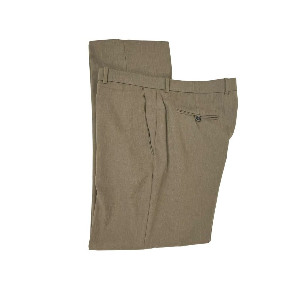 Perry Ellis Portfolio Folio-Flex Men's Brown Dress Pants 36x30